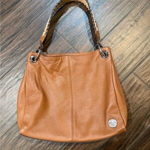 Vince Camuto Caramel Leather Shoulder Bag